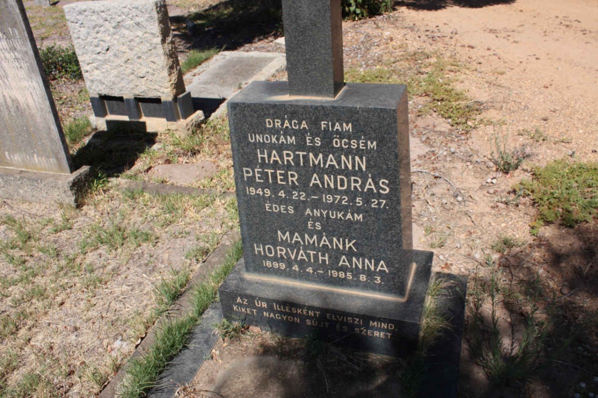 HARTMAN Peter Andras 1949-1972 :: MAMANK Horvath Anna 1899-1985