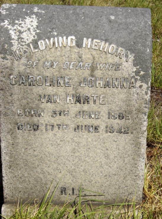 HARTE Caroline Johanna, van 1865-1942