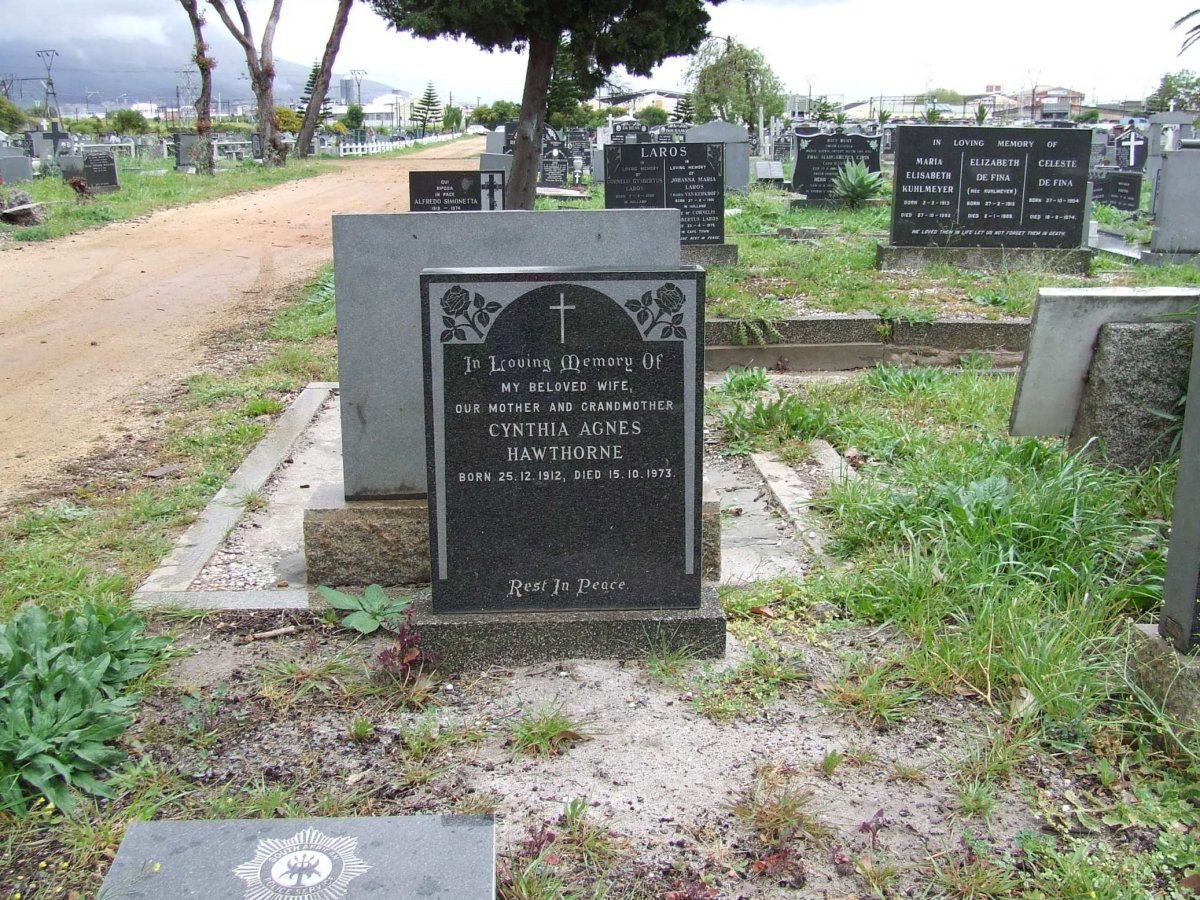 HAWTHORNE Cynthia Agnes 1912-1973