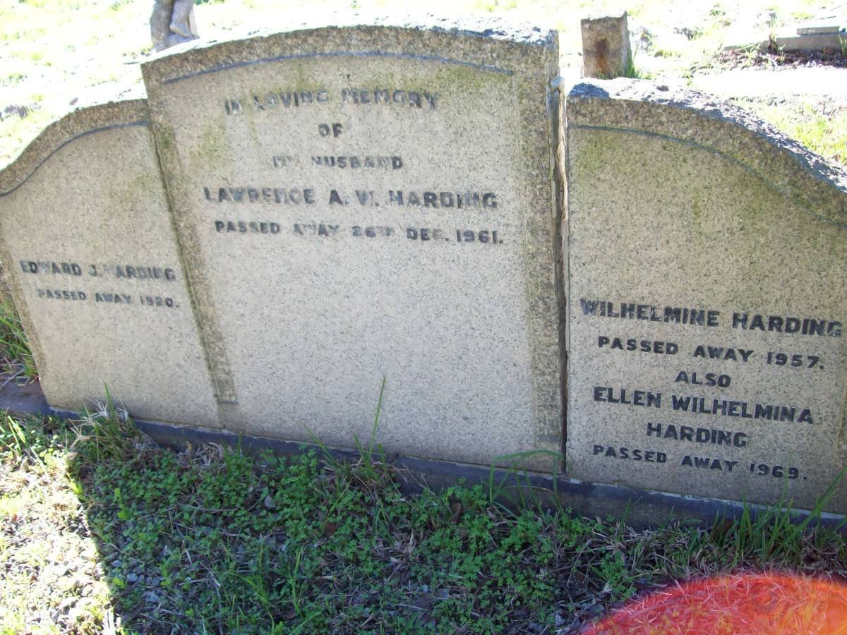 HARDING Lawrence A.W. -1961 :: HARDING Edward J. -1920