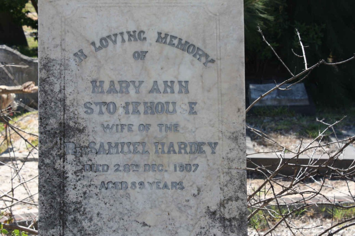 HARDEY Mary Ann nee STONEHOUSE -1907