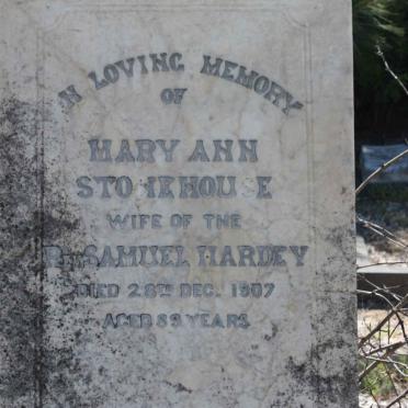 HARDEY Mary Ann nee STONEHOUSE -1907