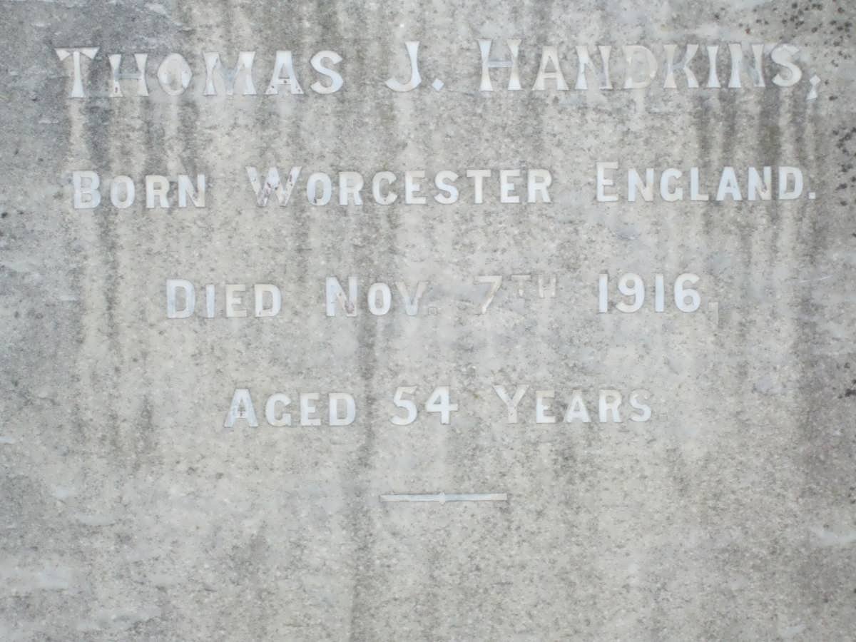 HANDKINS Thomas J. -1916