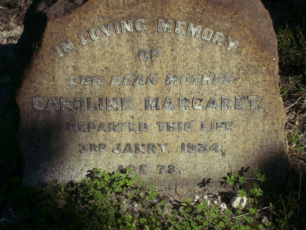 ? Caroline Margaret  -1934 
