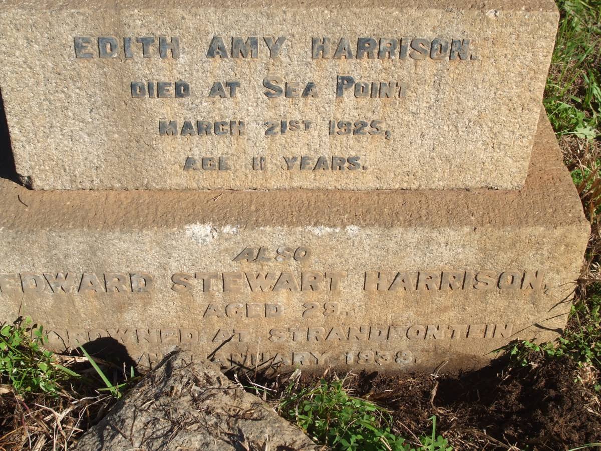 HARRISON Edith Amy -1925 :: HARRISON Edward Stewart -1938