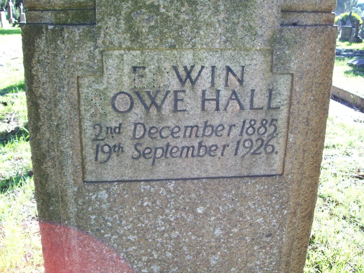 HALL Edwin Owen 1885-1926