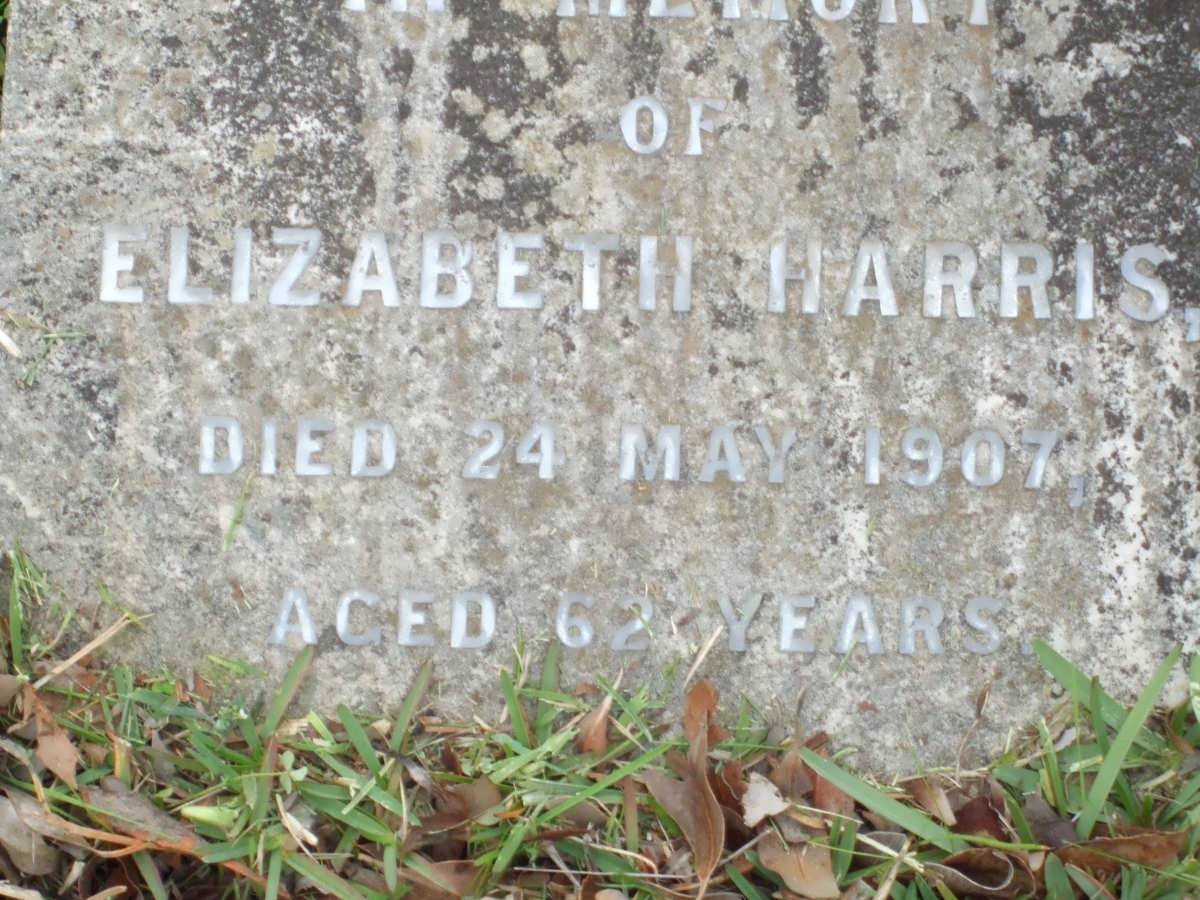 HARRIS Elizabeth A. -1907