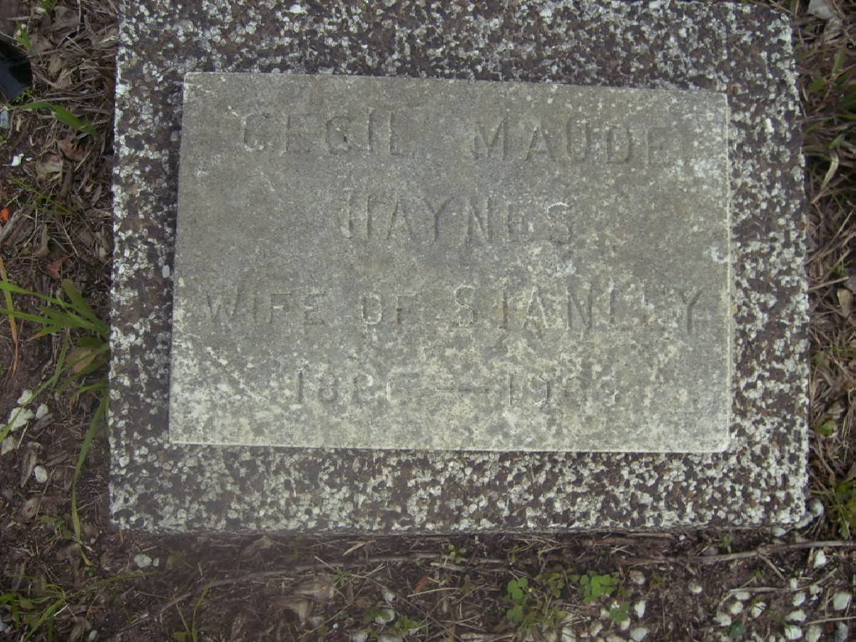 HAYNES Cecil Maude 1886-1969