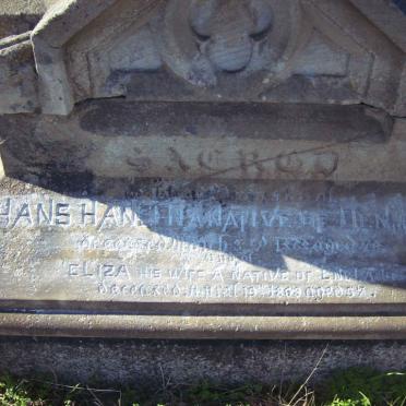 HANSEN Hans -1868 &amp; Eliza  -1868 