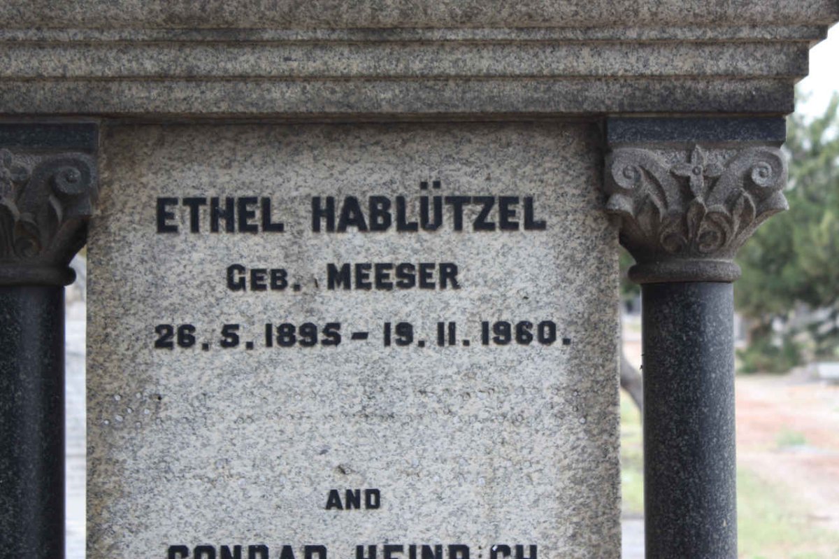 HABLUTZEL Ethel nee MEESER 1895-1960