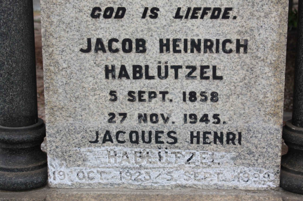 HABLUTZEL Jacob Heinrich 1858-1945 :: HABLUTZEL Jacques Henri 1923 1999