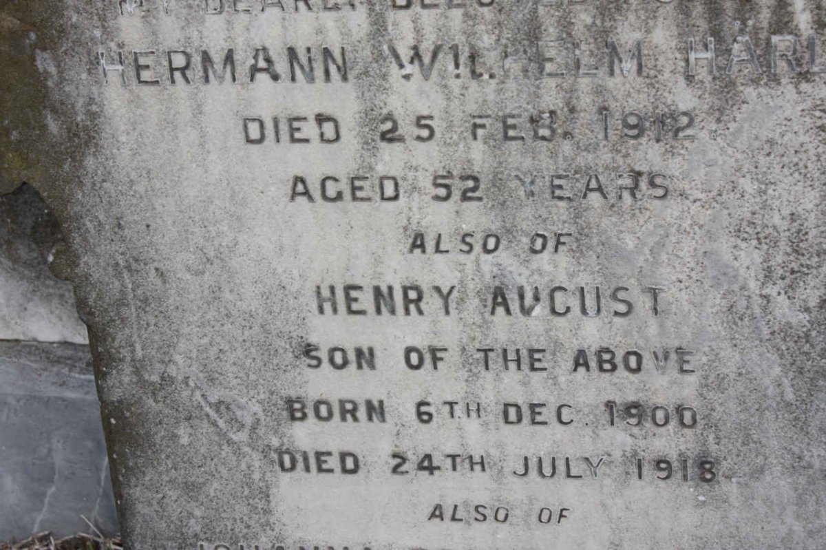 HARLE Herman Wilhelm -1912 :: HARLE Henry August 1900-1918