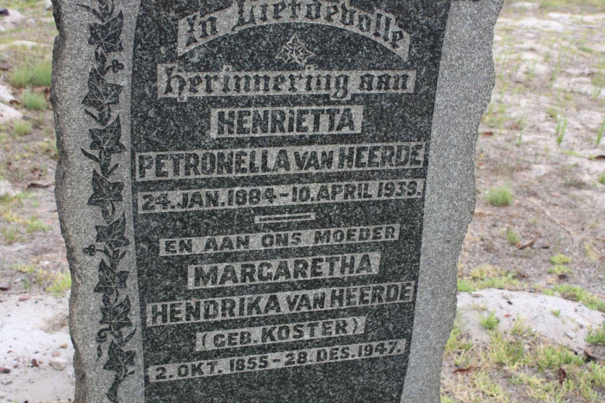 HEERDE Margaretha Hendrika, van nee KOSTER 1855-1947 :: Van HEERDE Henreitta Petronella 1884-1939
