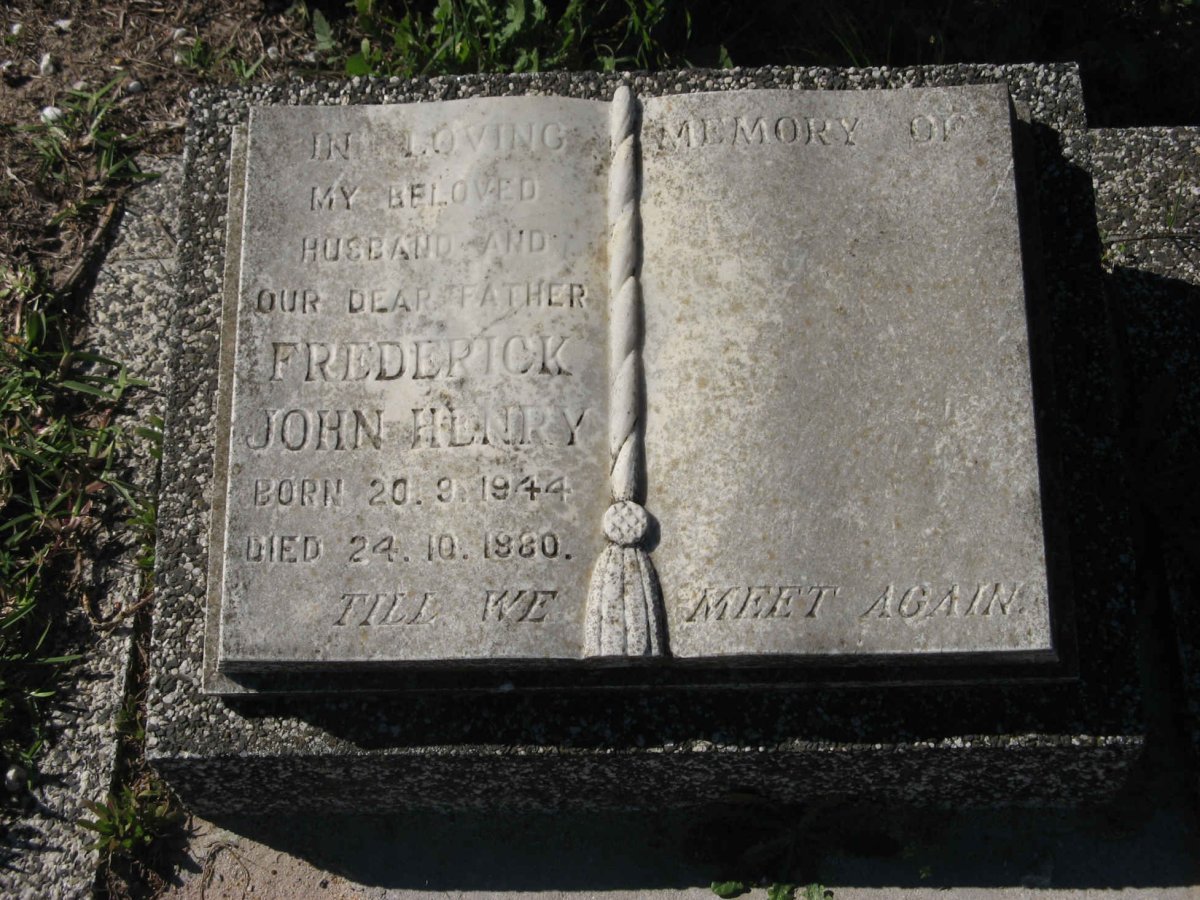 HENRY Frederick John 1944-1980