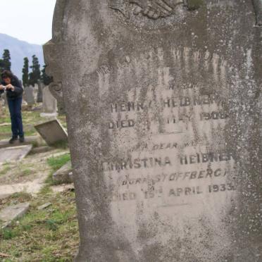 HEIBNER Henry 1908- &amp; Christina STOFFBERG -1933