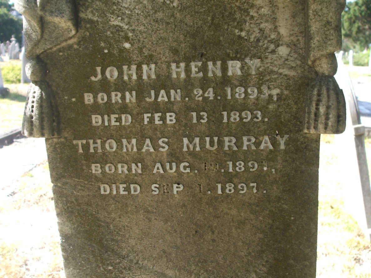 HENRY John 1893-1893 :: MURRAY Thomas 1897-1897