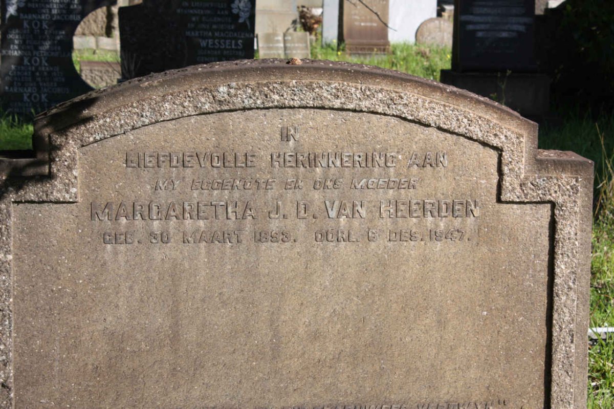 HEERDEN Margaretha J.D., van 1893-1947