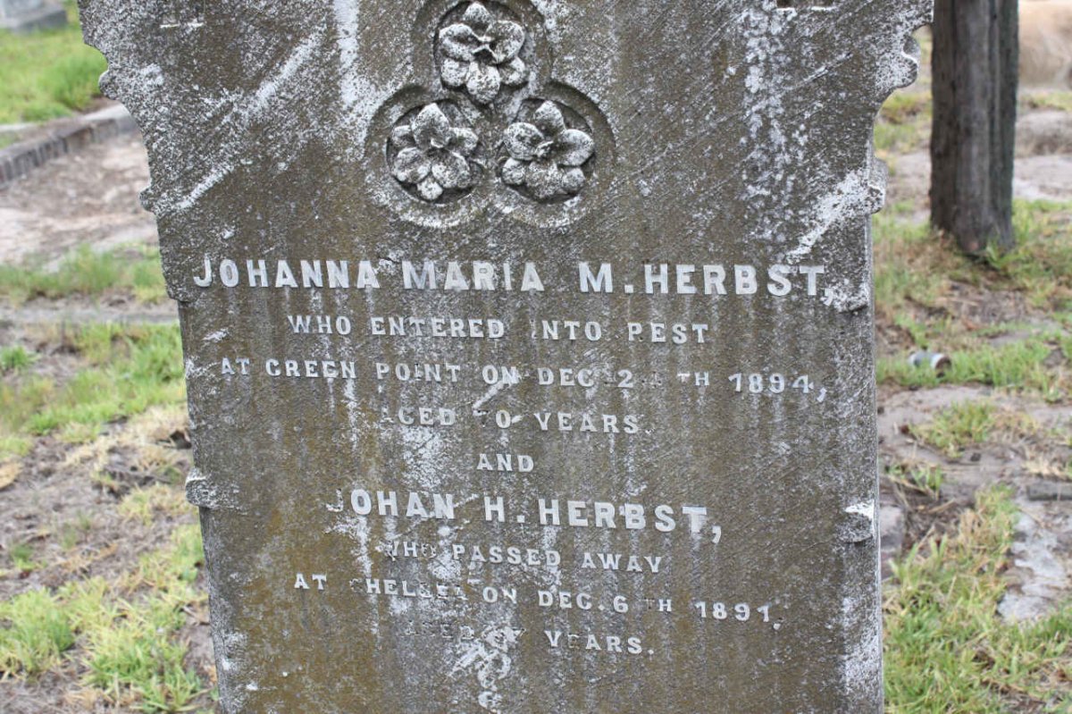 HERBST Johan H. -1891 &amp; Johanna Maria M. -1894