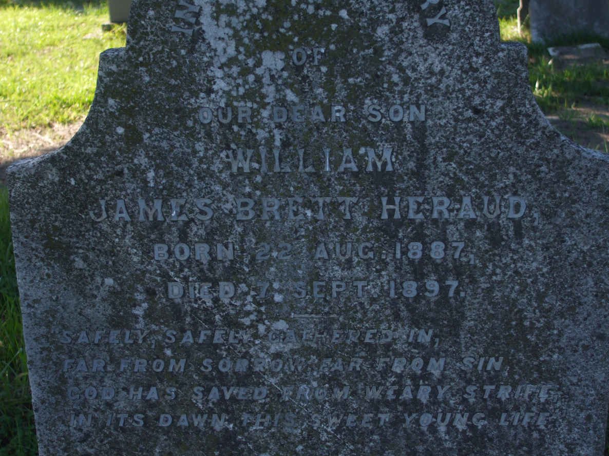HERAUD William James Brett 1887-1897