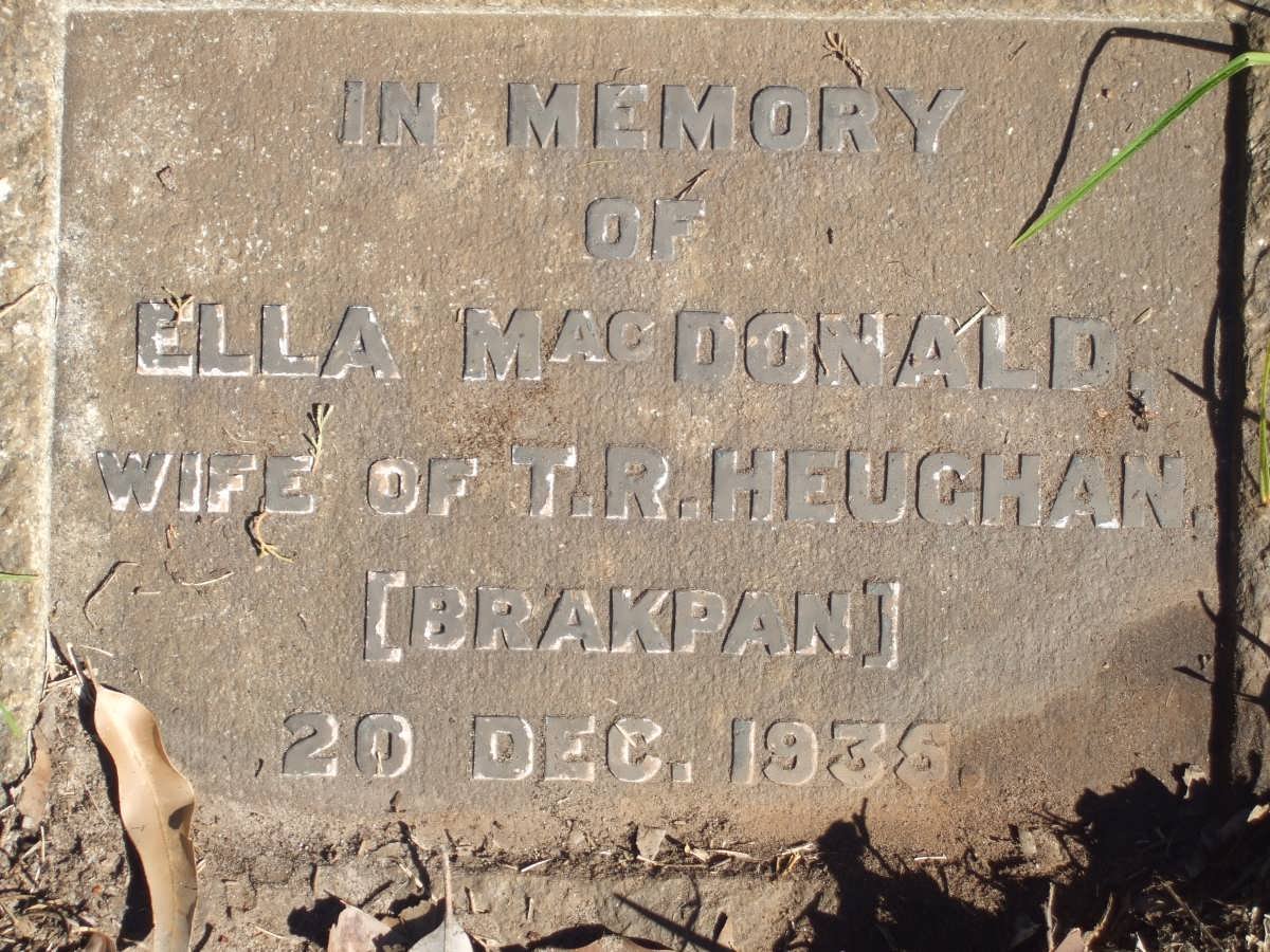 HEUGHAN Ella MacDonald -1935