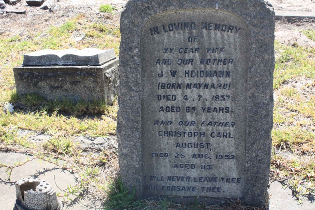 HEIDMANN Christoph Carl August -1952 &amp; J.W. MAYNARD -1937