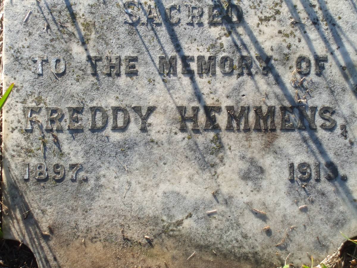 HEMMENS Freddy 1897-1913