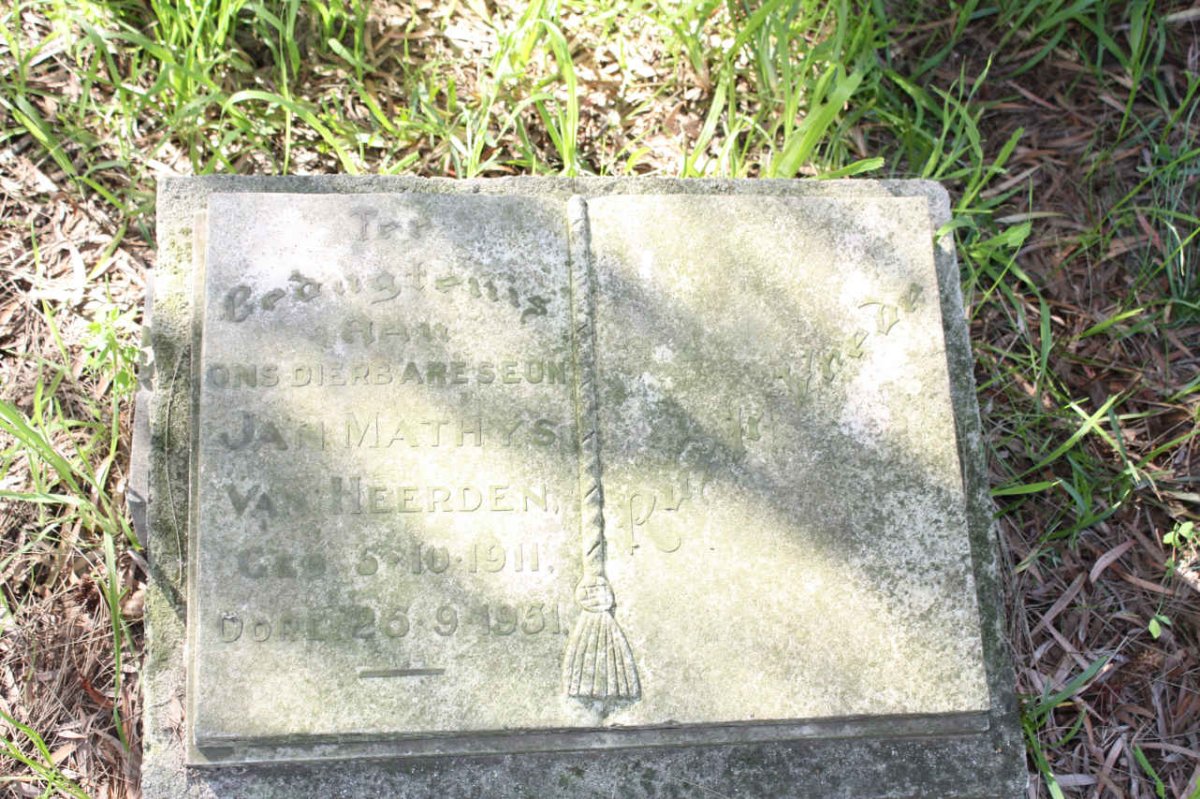 HEERDEN Jan Mathys, van 1911-1951