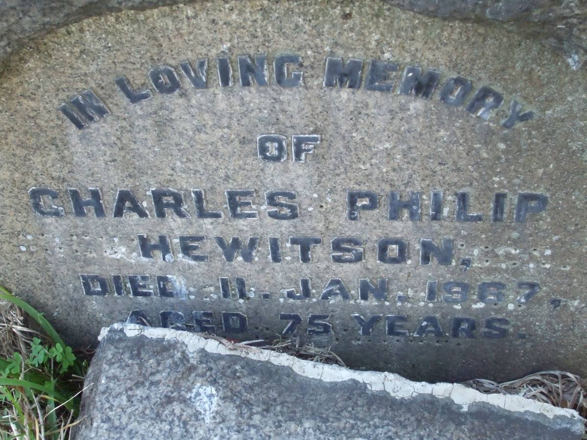 HEWITSON Charles Philip -1967