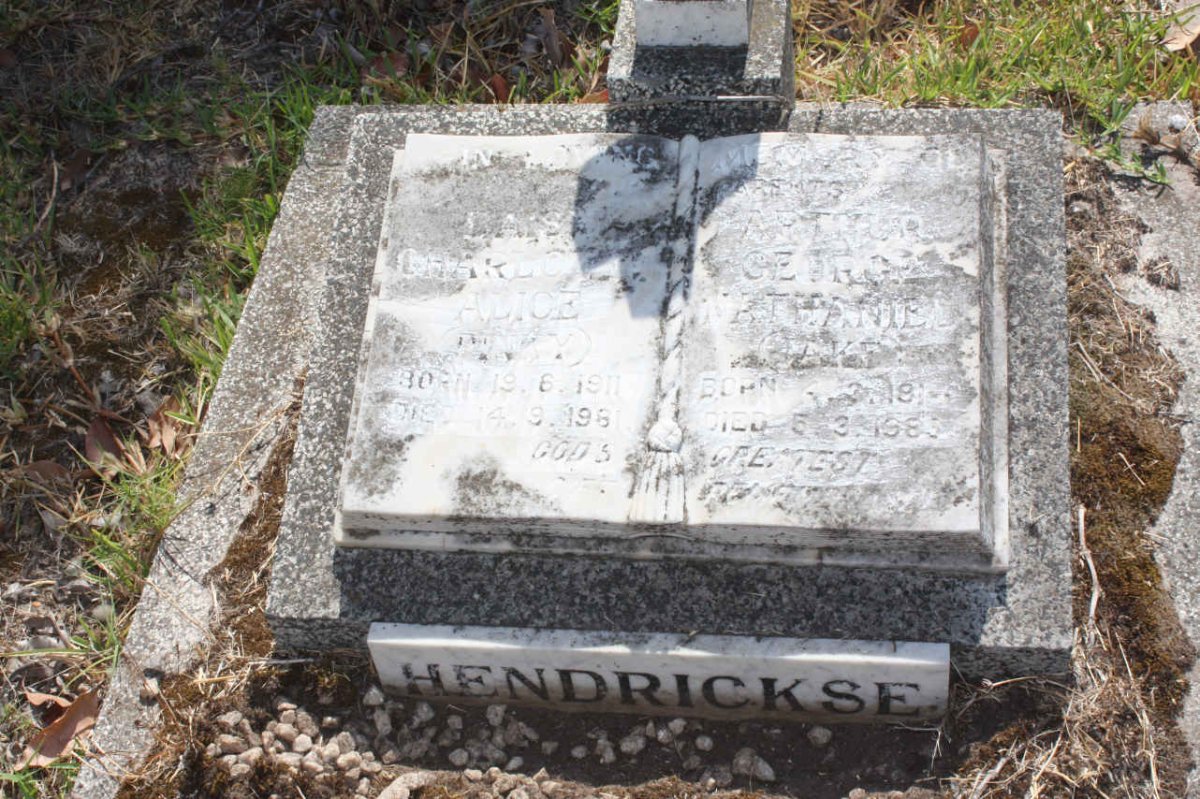 HENDRICKSE Arthur George Nathaniel 1914-1983 &amp; Daisy Charlotte Alice 1911-1981