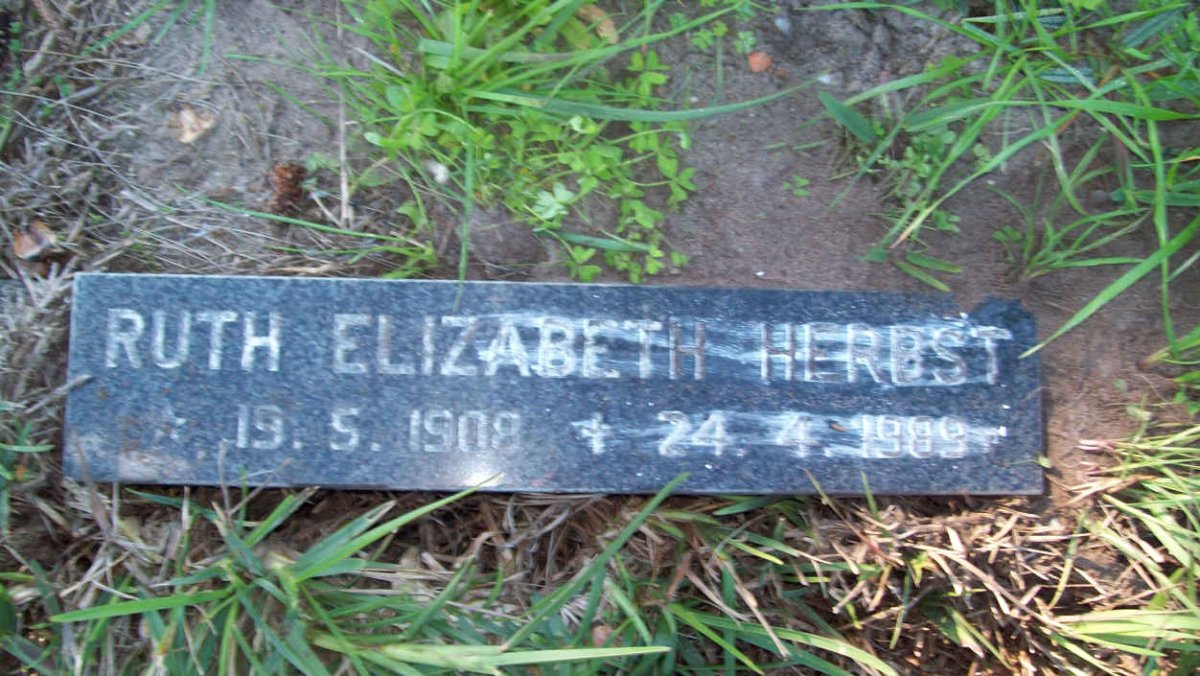 HERBST Ruth Elizabeth 1908-1989
