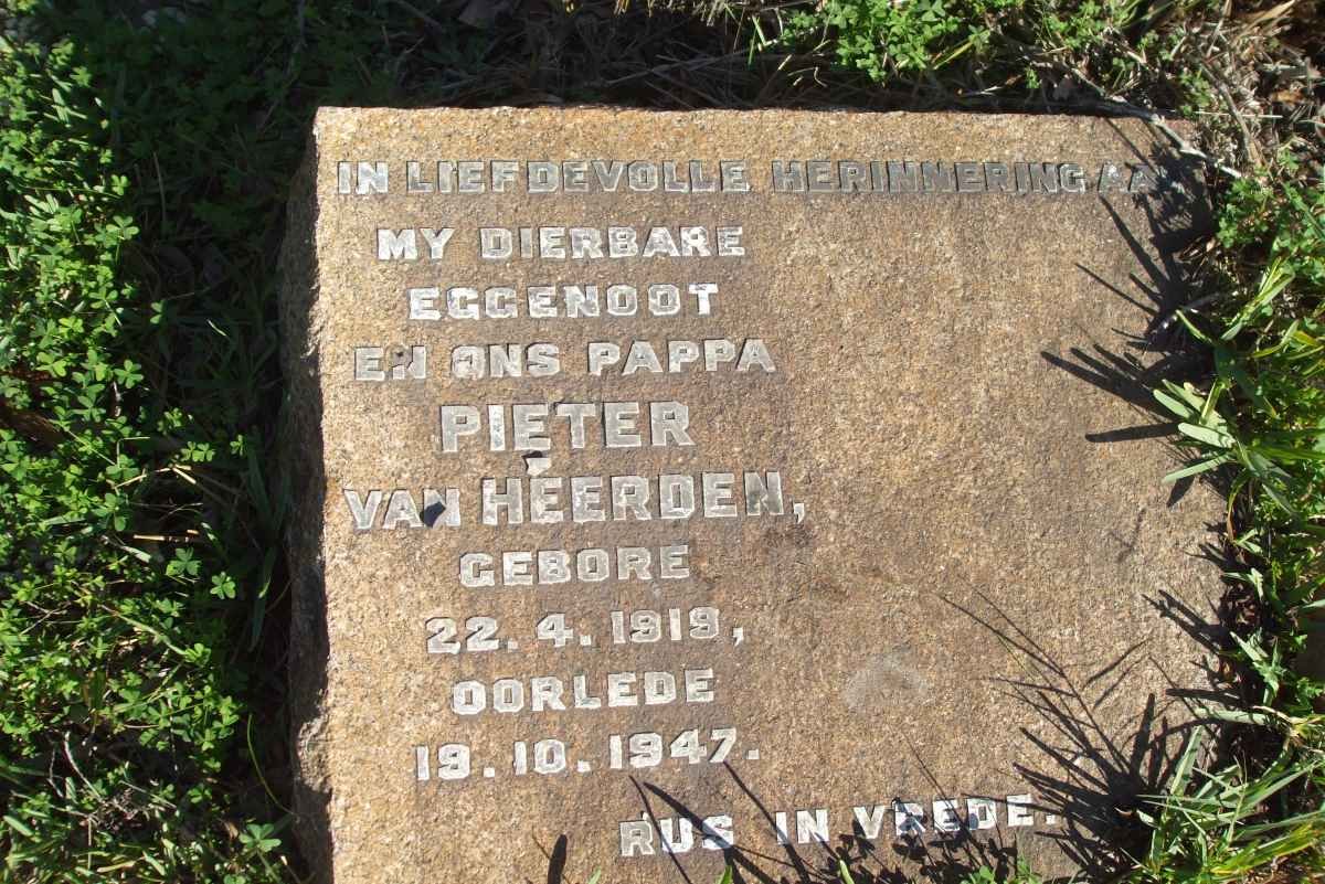 HEERDEN Pieter, van 1919-1947