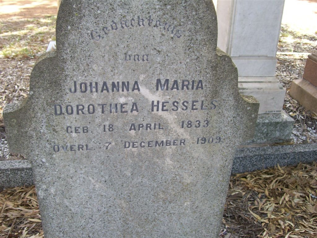 HESSELS Johanna Maria Dorothea 1833-1909