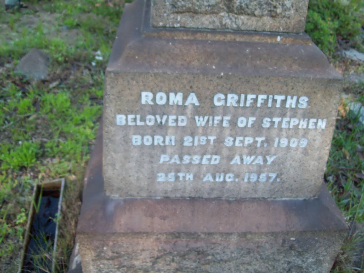 GRIFFITHS Roma 1909-1957