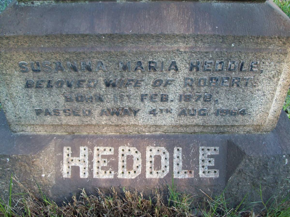HEDDLE Susanna Maria 1878-1964