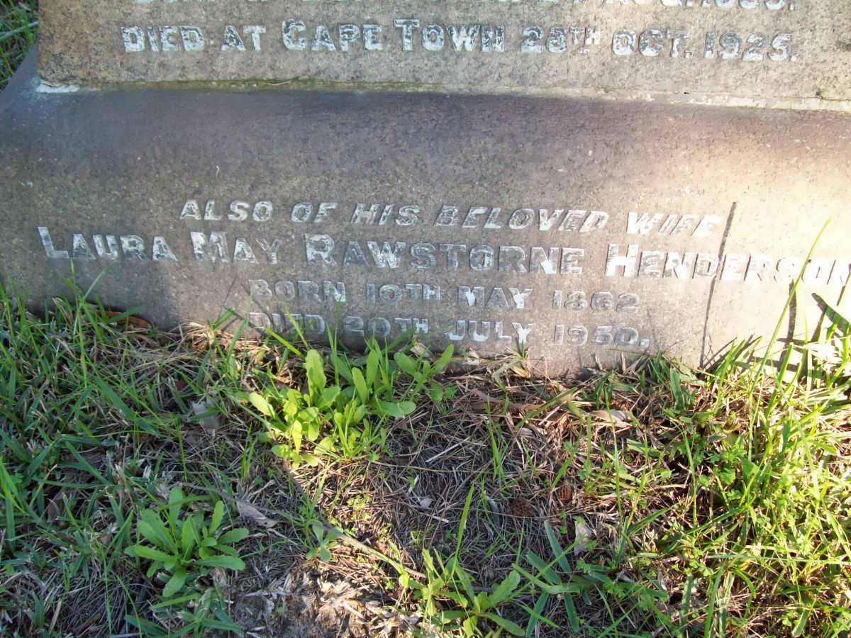 HENDERSON Laura May Rawstorne 1862-1950