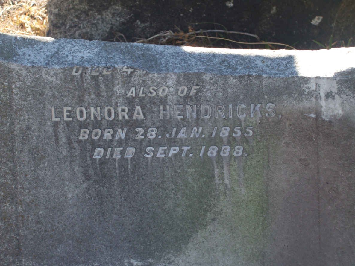 HENDRICKS Leonora 1855-1888
