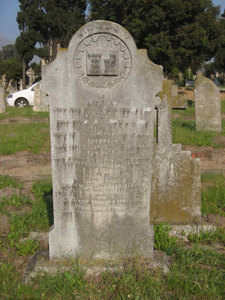 HENEKE Henry Thos. 1854-1919 &amp; Wilhelmina Johanna 1860-1903