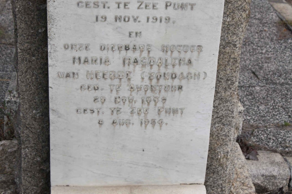 HEERDE  Maria Magdalena, van nee ZONDAGH 1869-1954