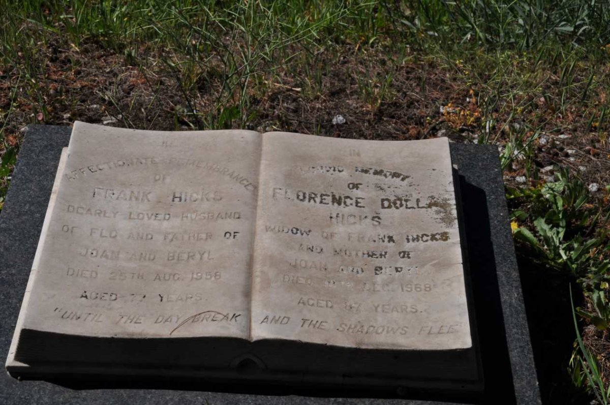 HICKS Frank -1958 &amp; Florence Dolla -1968