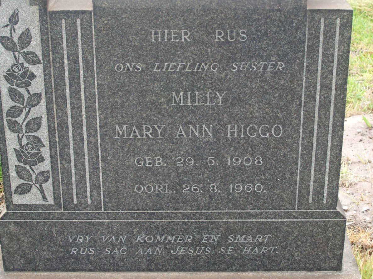 HIGGO Mary Ann 1908-1960