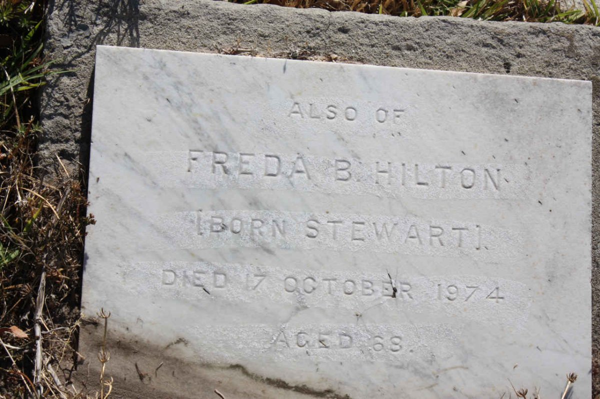 HILTON Freda B. nee STEWART -1974