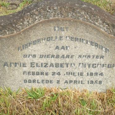 HITCHCOCK Annie Elizabeth 1894-1958