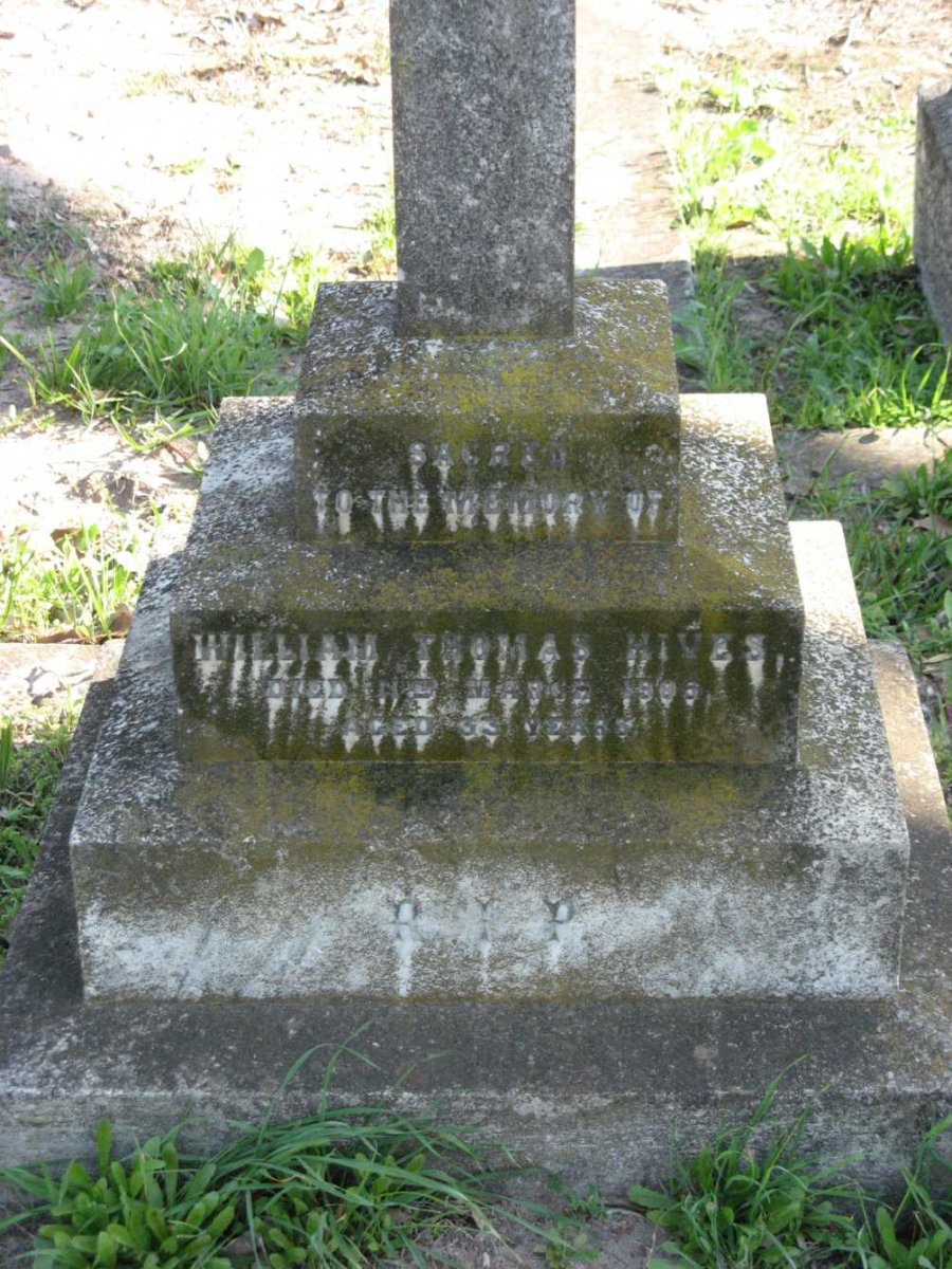 HIVES William Thomas -190?