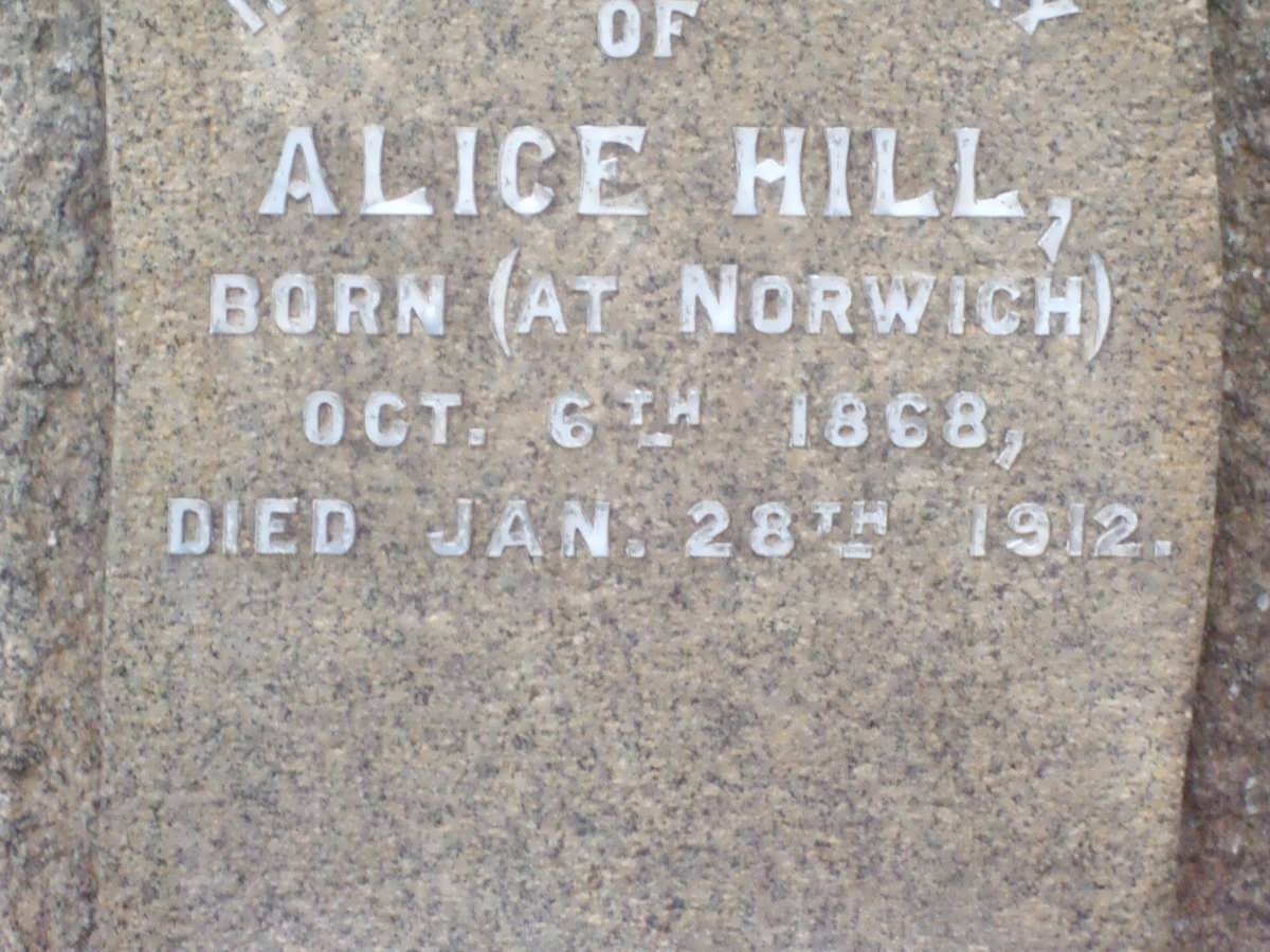 HILL Alice 1868-1912