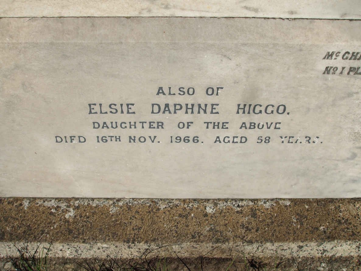 HIGGO Elsie Daphne -1966