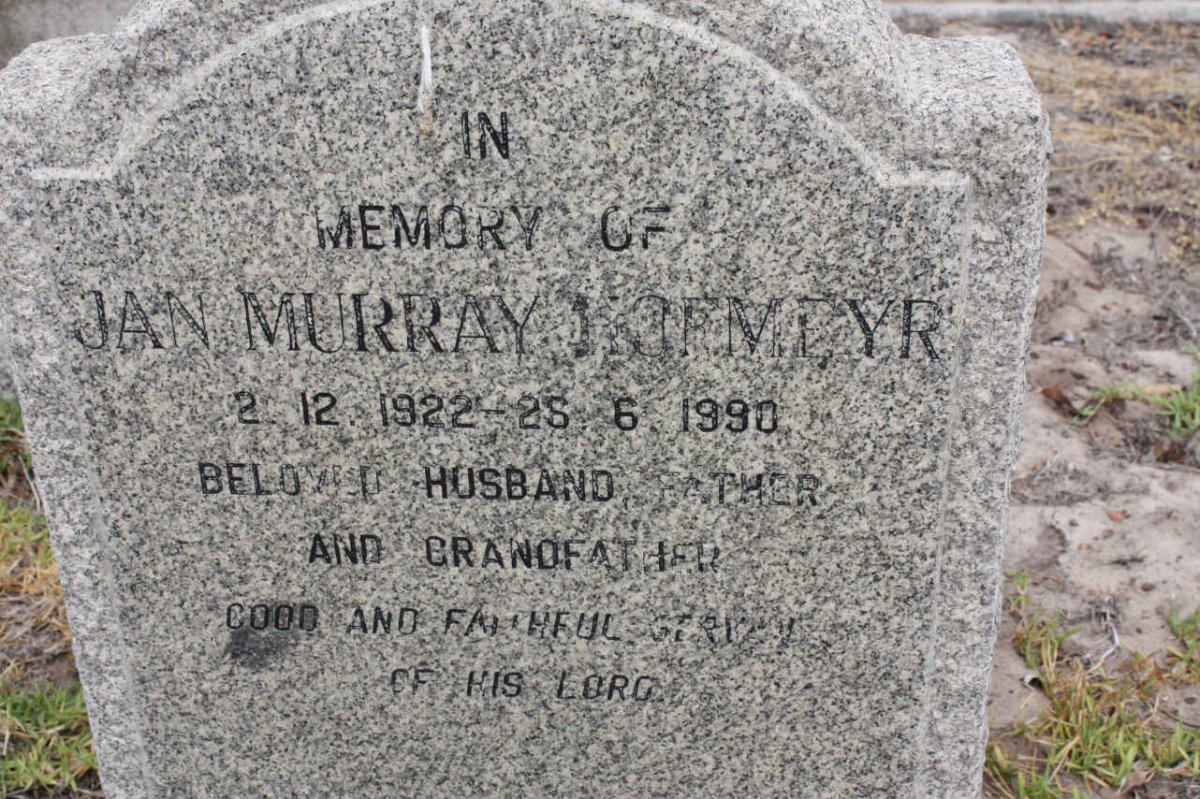 HOFMEYR Jan Murray 1922-1990