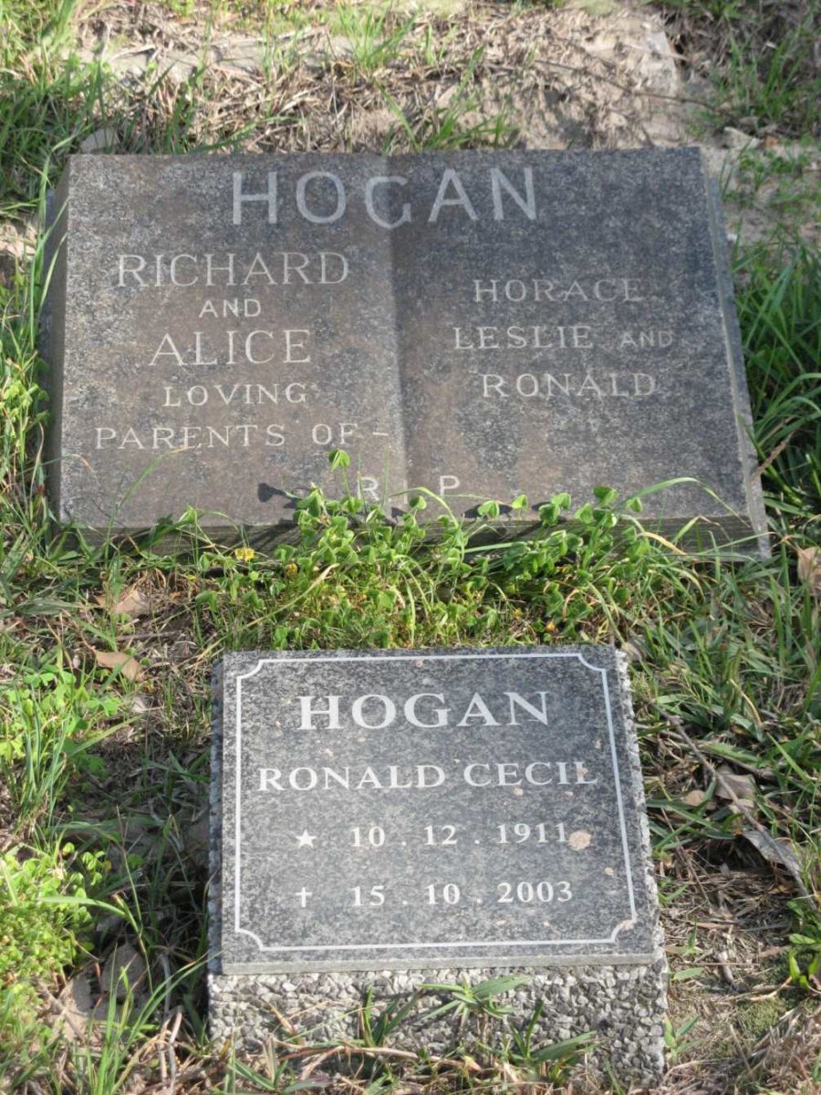HOGAN Richard &amp; Alice :: HOGAN Ronald Cecil 1911-2003