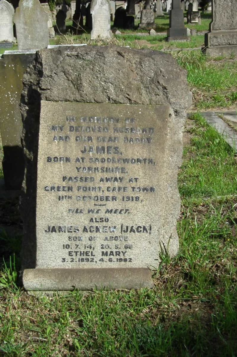 HOLLINGSWORTH James -1918 :: HOLLINGWORTH James Agnew 1914-1968 :: HOLLINGWORTH Ethel Mary 1892-1982