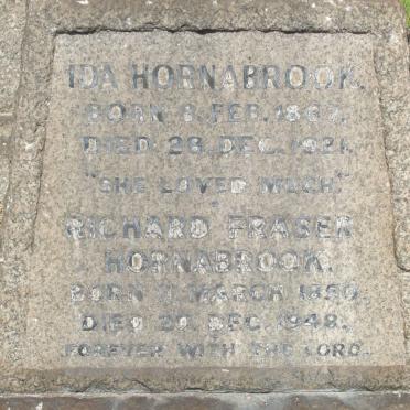 HORNABROOK Richard 1850-1948 &amp; Ida 1867-1921