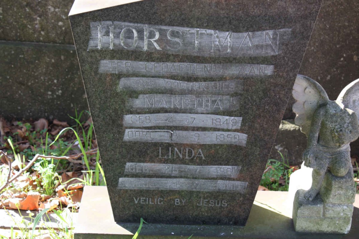 HORSTMAN Maretha 1949-1950 :: HORSTMAN Linda 1961-1961